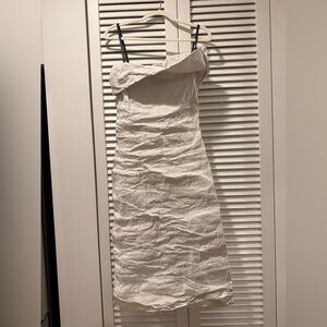 Proenza Schouler Chic Wrinkled Silk White Dress. Very rare! ❤️‍🔥